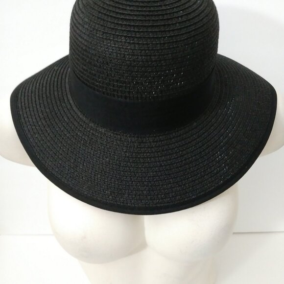 Madd Hatter Straw Black Hat - Picture 4 of 10